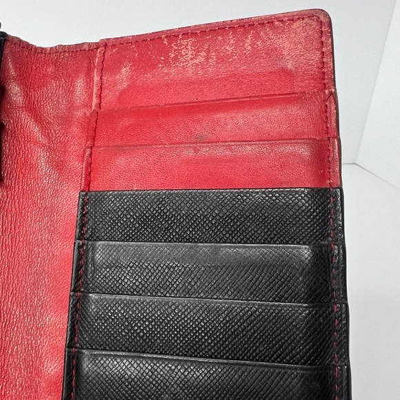 🖤Burberry Mens Saffiano Bifold Black Label Long Wallet | RARE!!!! ❤️ - Picture 11 of 15